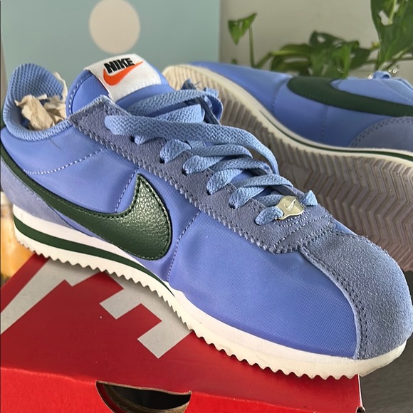 Nike Blue and Green Sneakers Classic Design - Picture 7 of 12